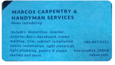 Avatar for Marcos carpentry and handyman services