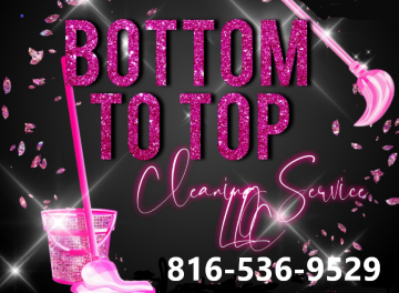Logo for Bottom to top cleaning service llc