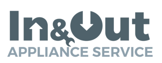 In and out appliance service logo