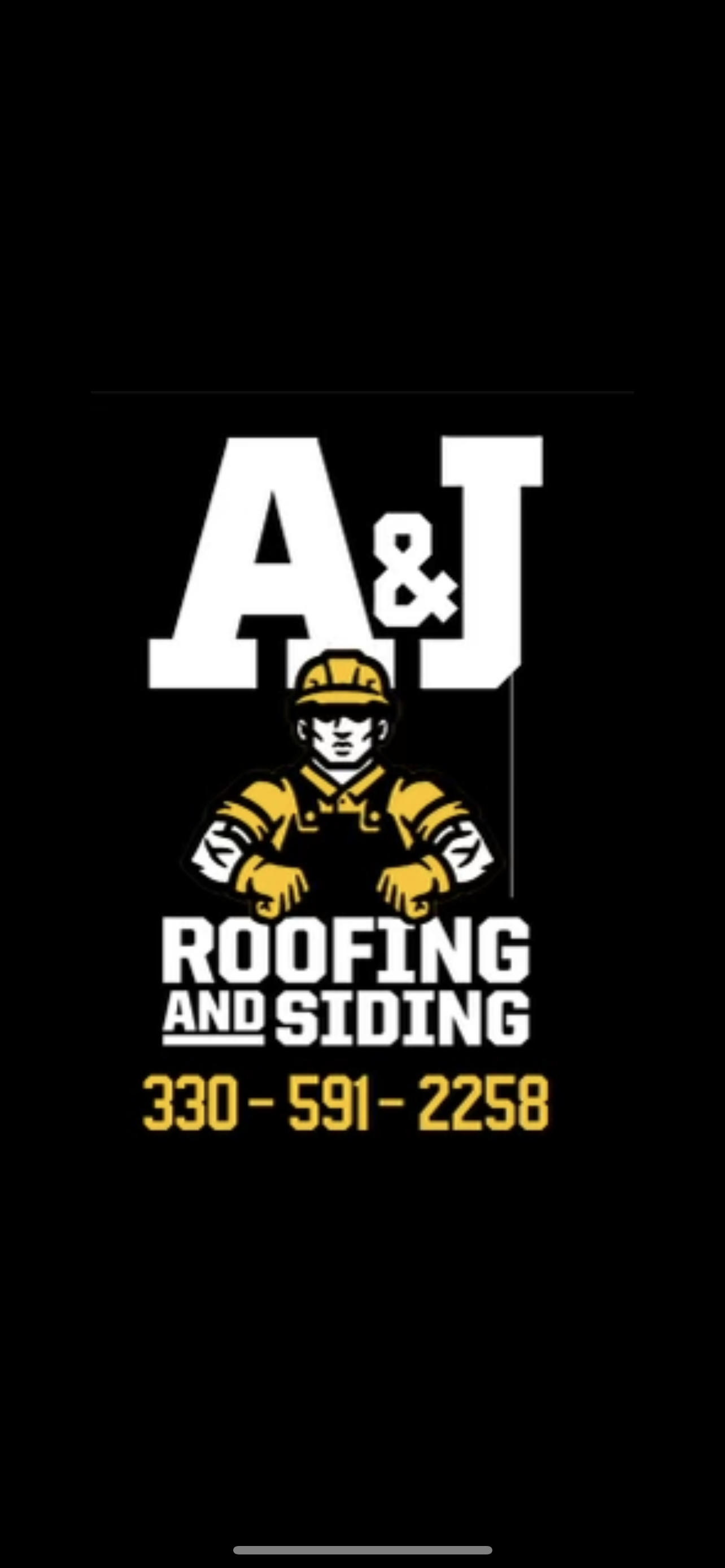 Logo for A and J roofing