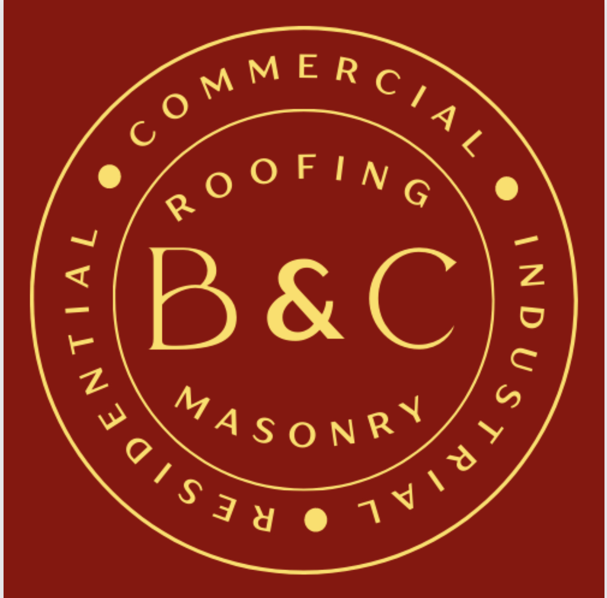 Logo for B&C roofing