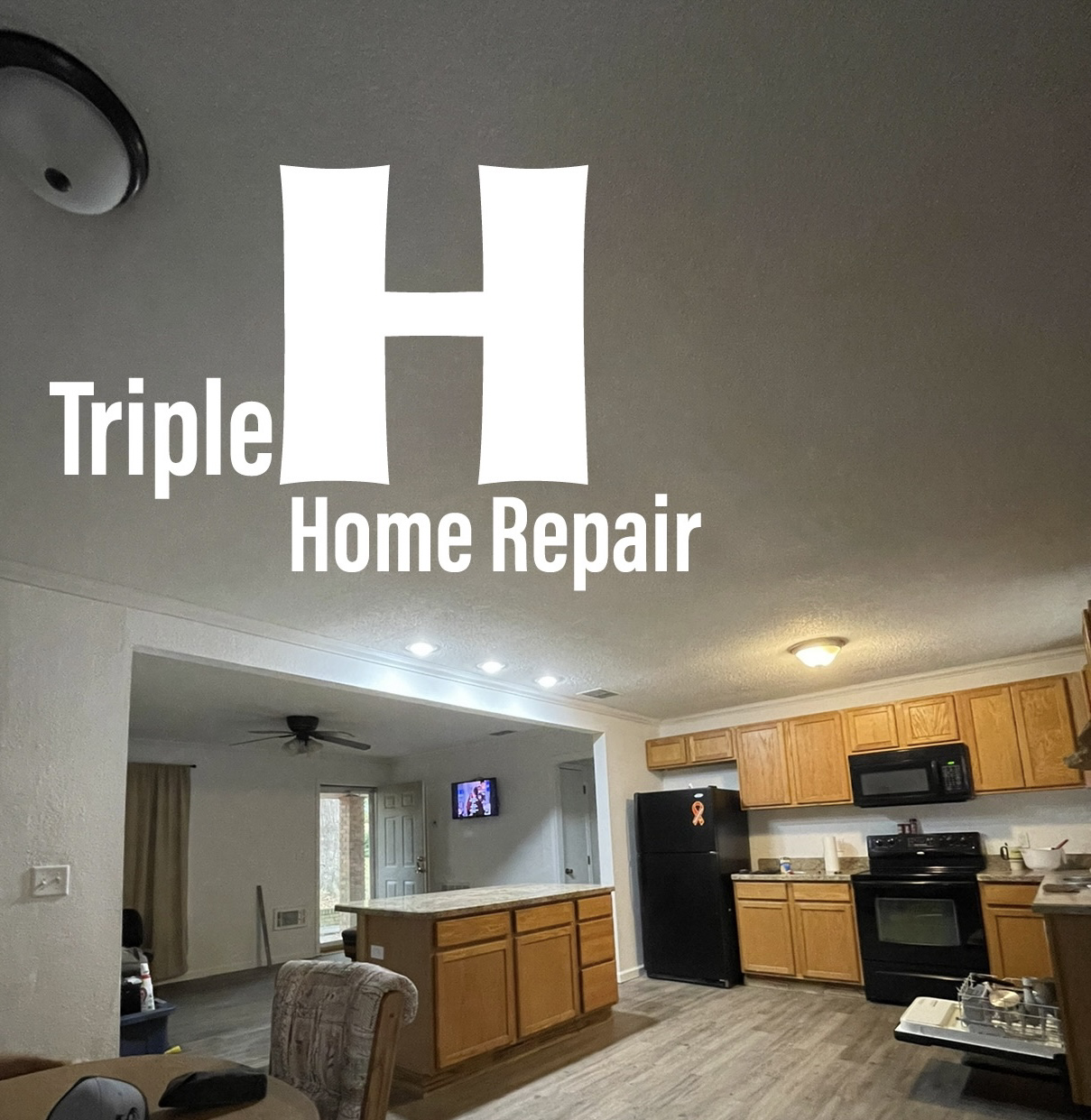 Triple H home repair logo