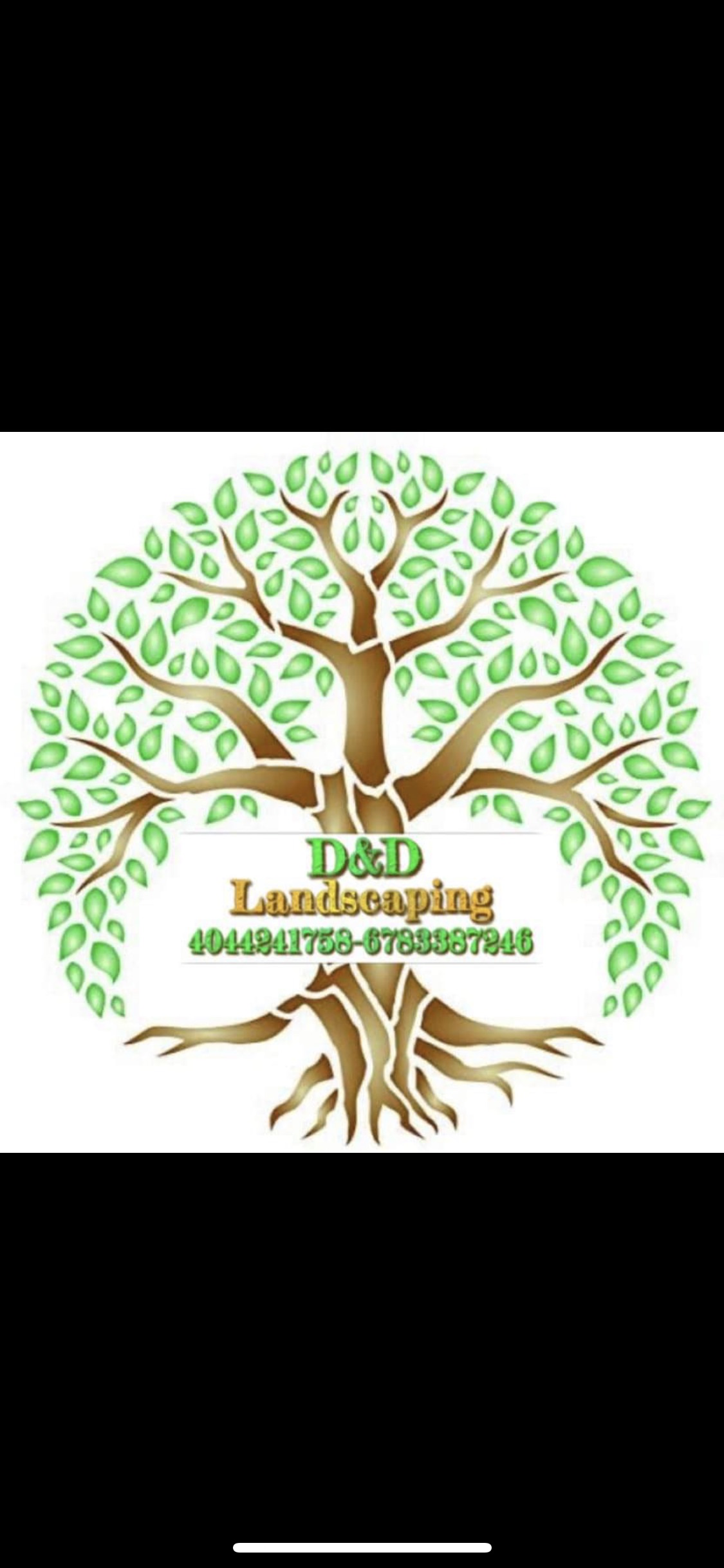 D&D LANDSCAPING logo