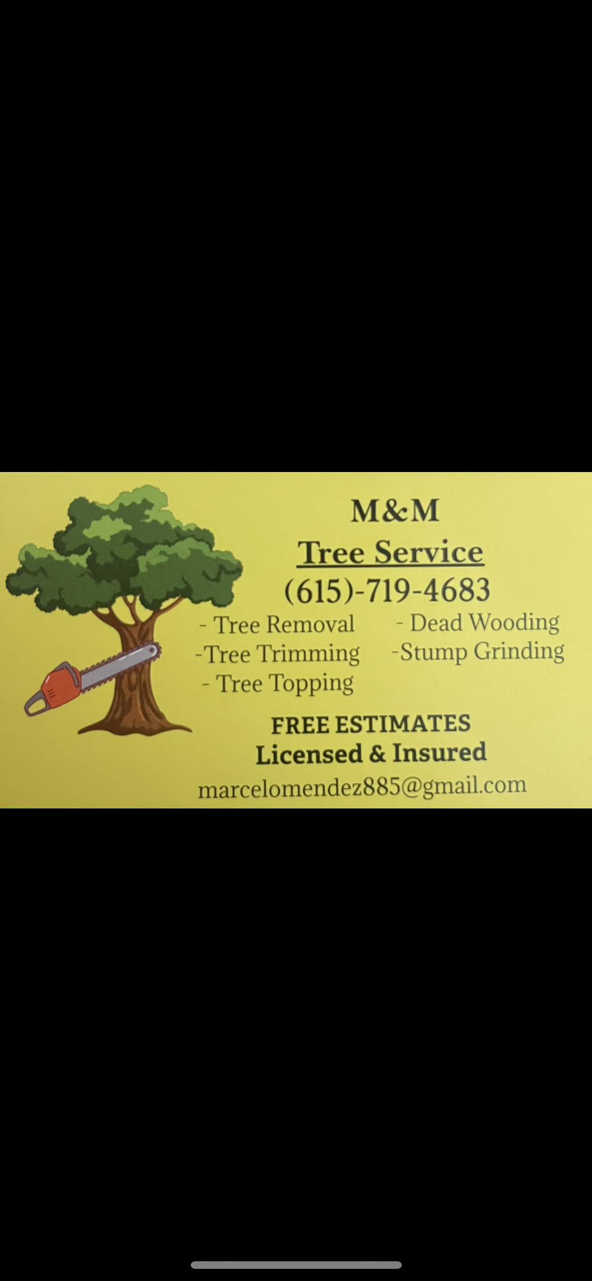 Logo for M & M Tree Services
