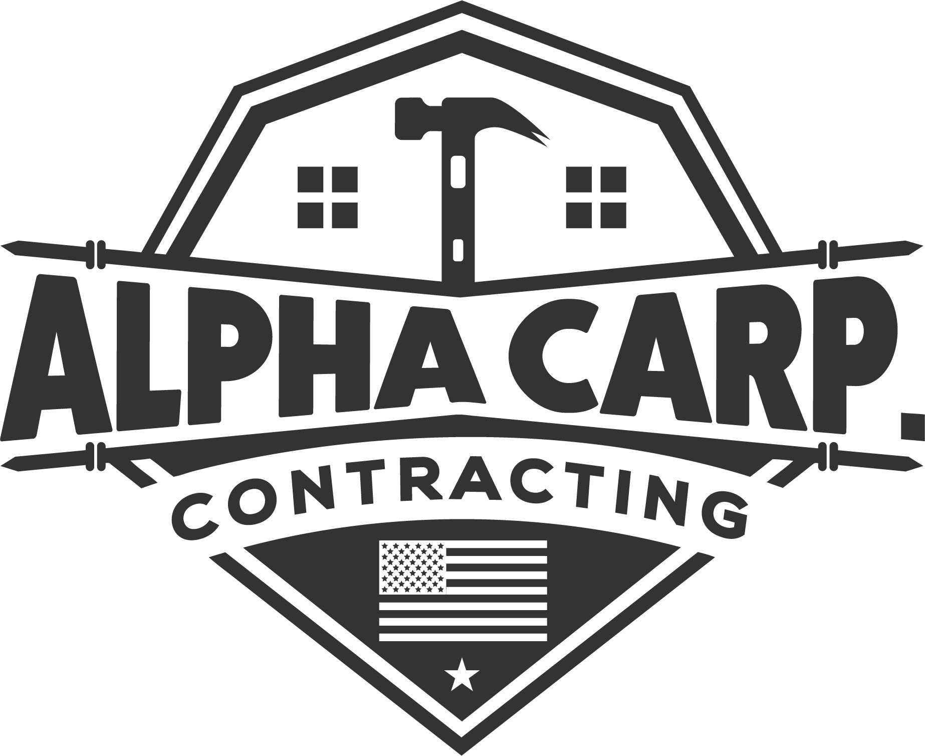Logo for Alpha Carp. Contracting