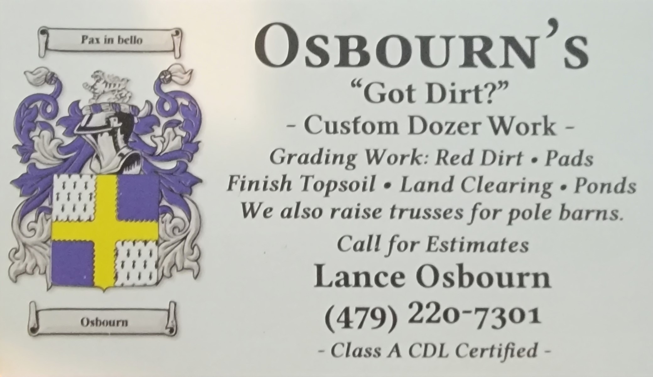 Logo for Got Dirt ? Custom Dozer Work