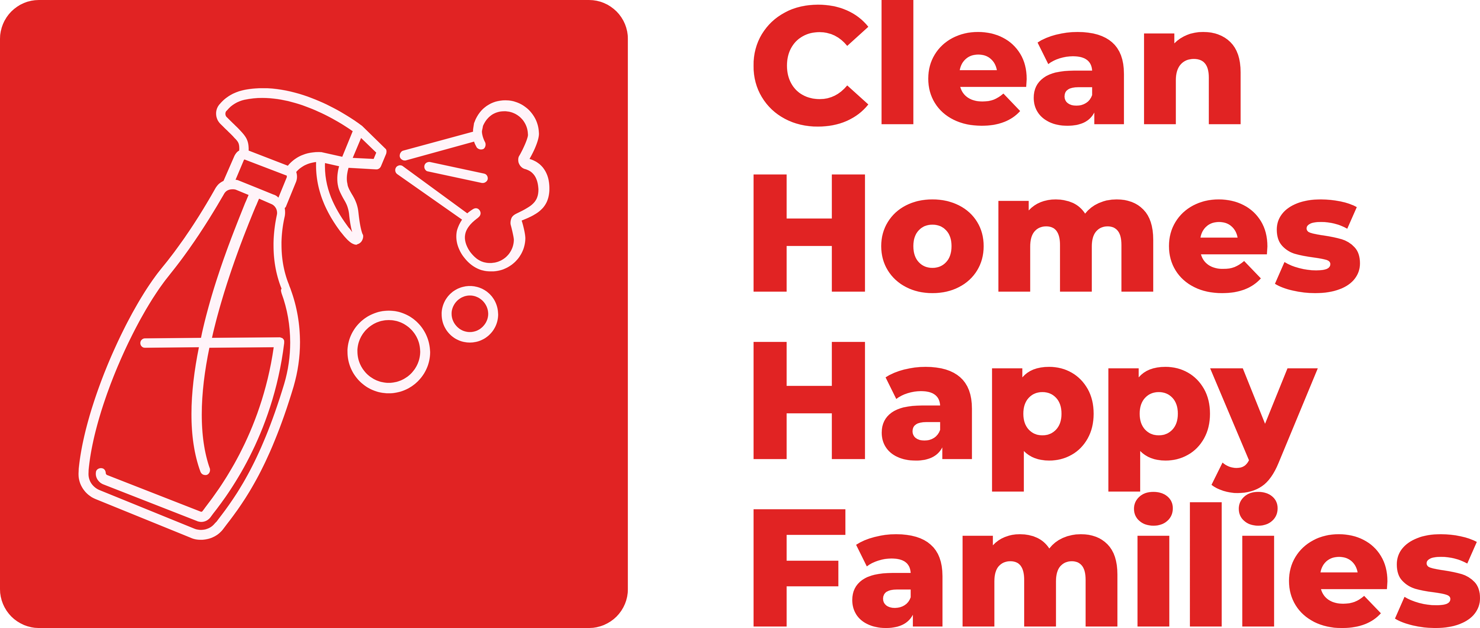 Clean Homes Happy Families logo