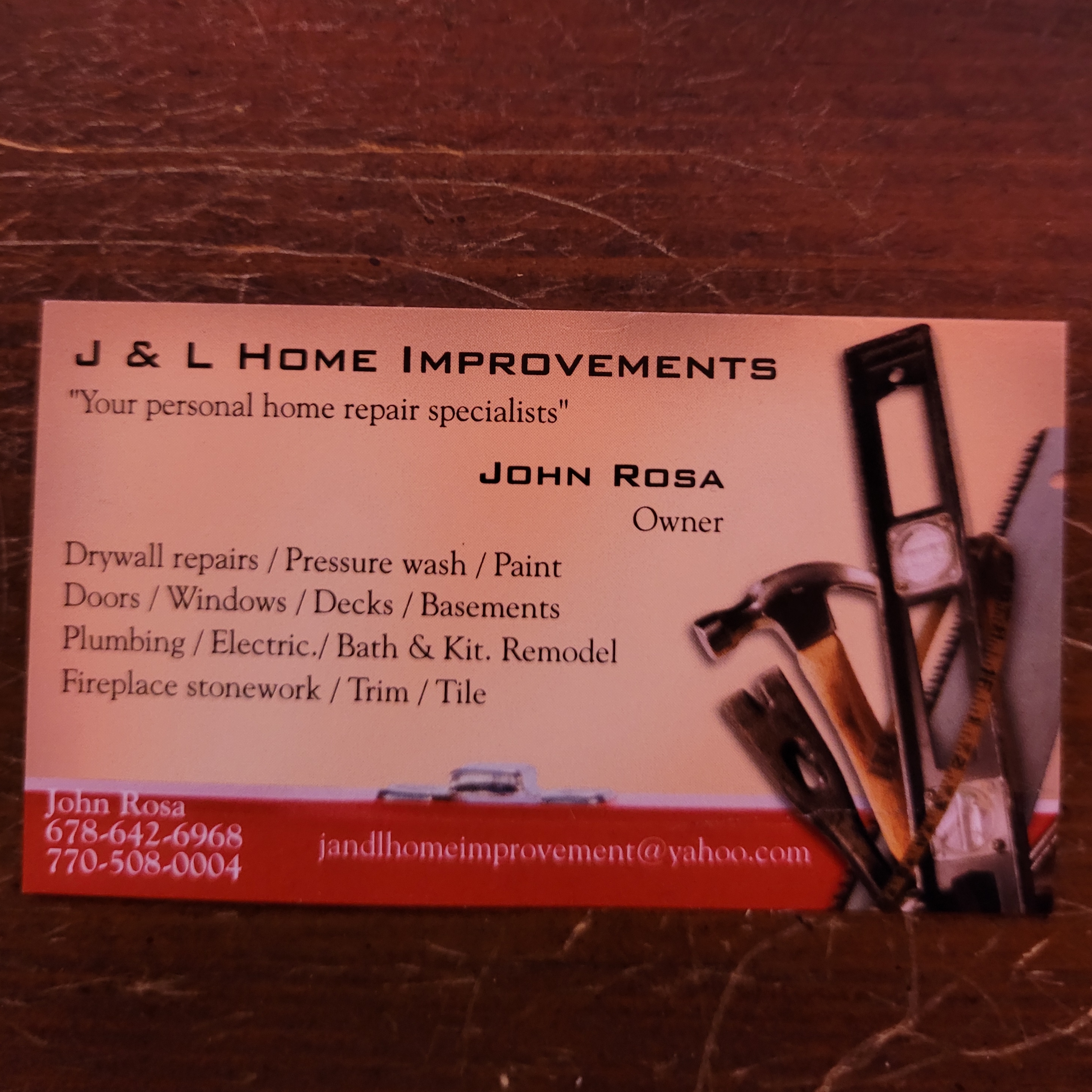 Logo for J&L Home Improvement