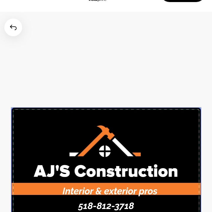 AJ'S Construction logo