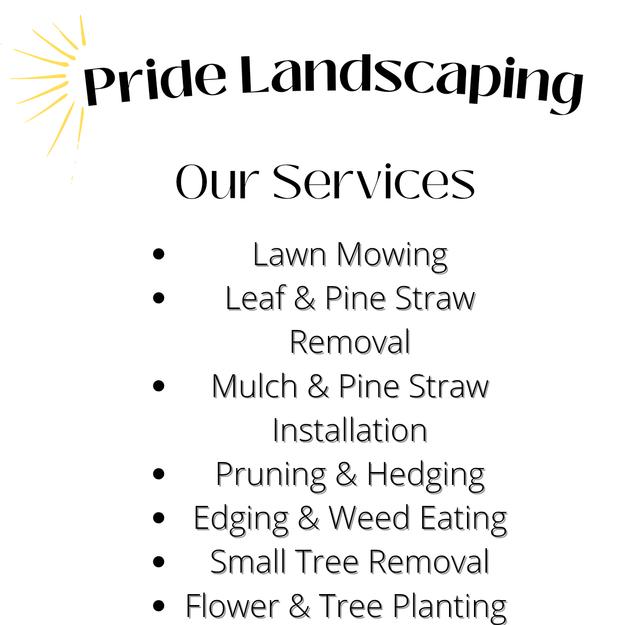 Logo for Pride Landscaping