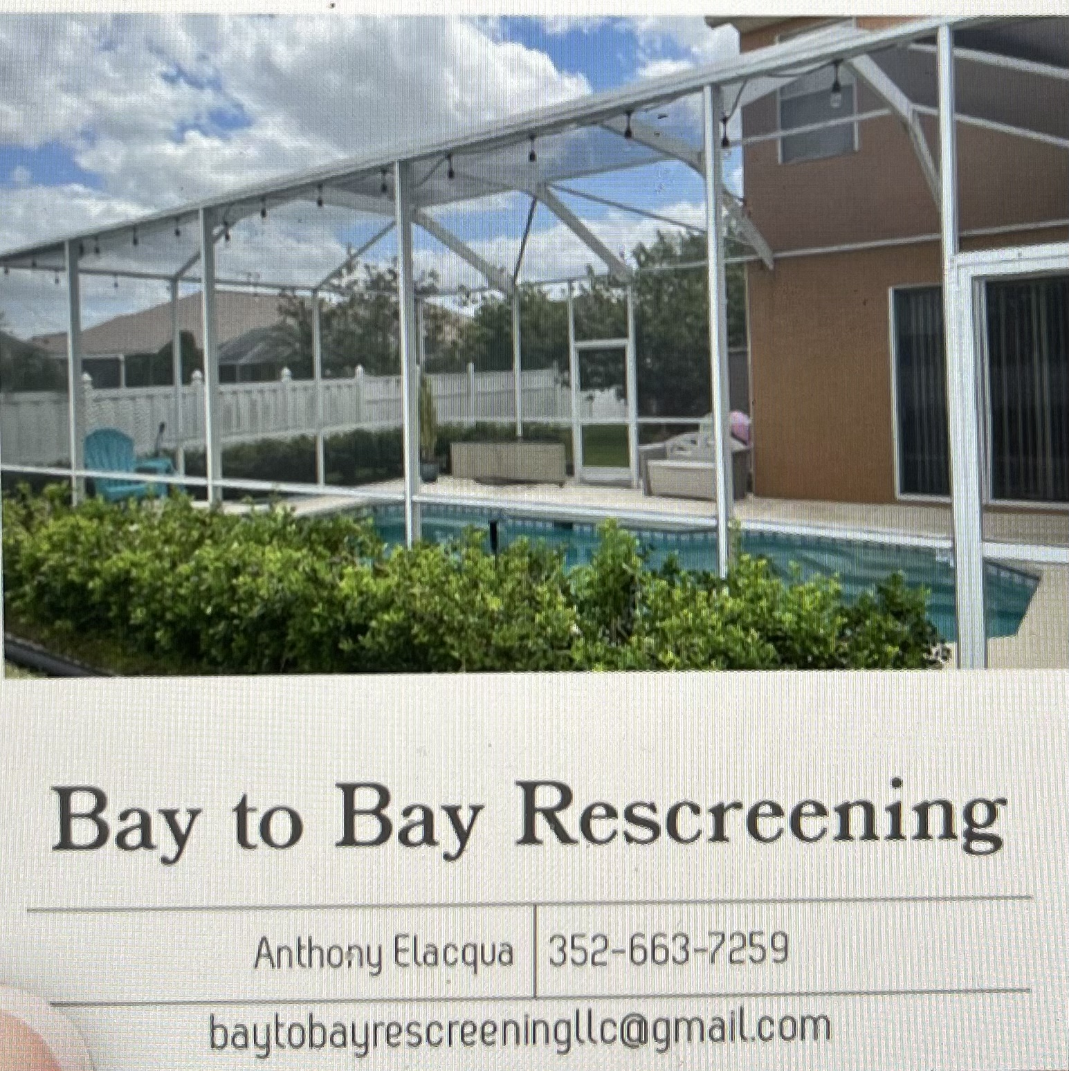Bay to Bay Rescreening LLC logo
