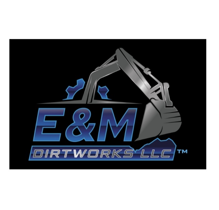 E & M Dirtworks logo