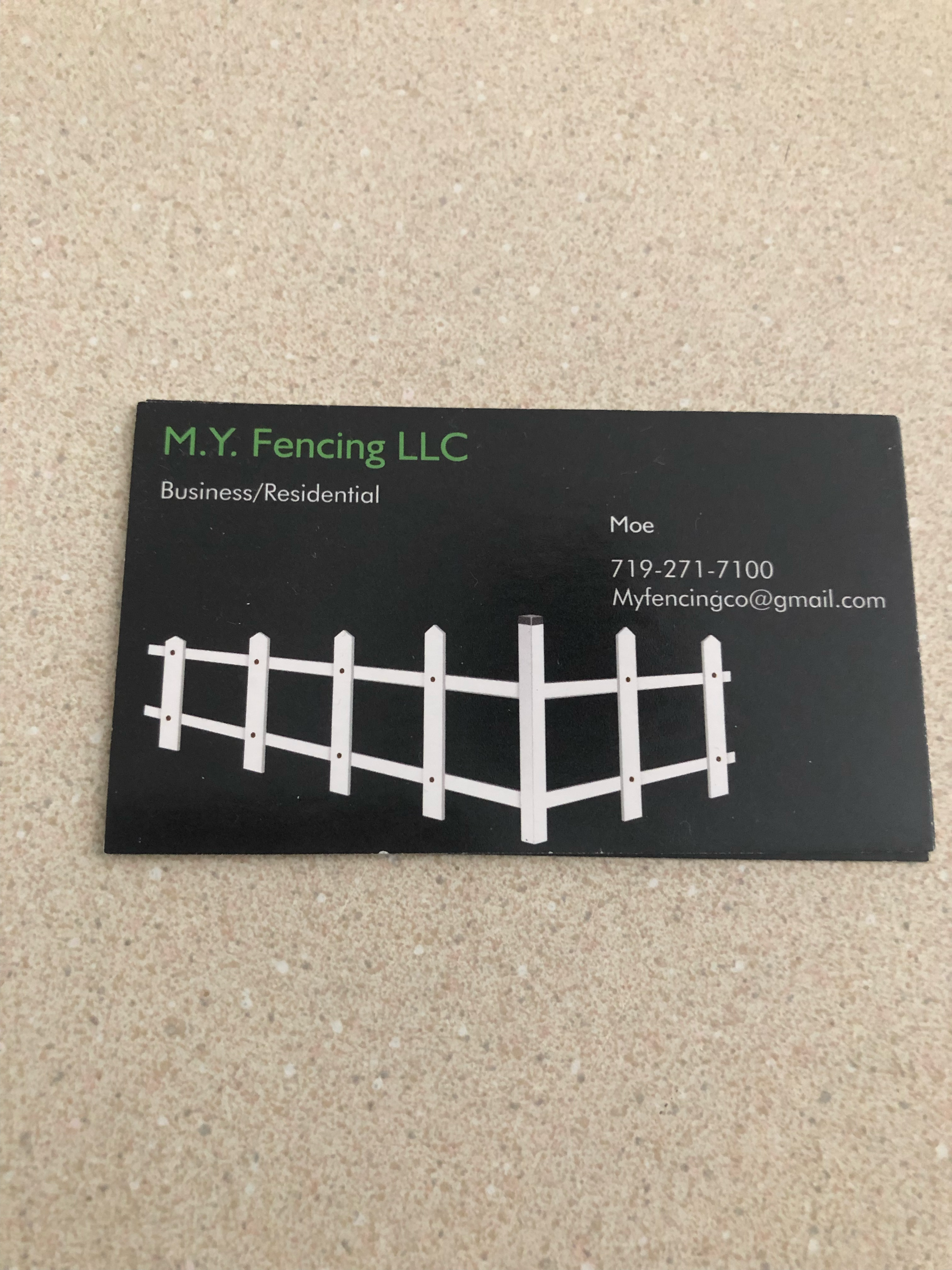 Logo for M.Y. Fencing LLC