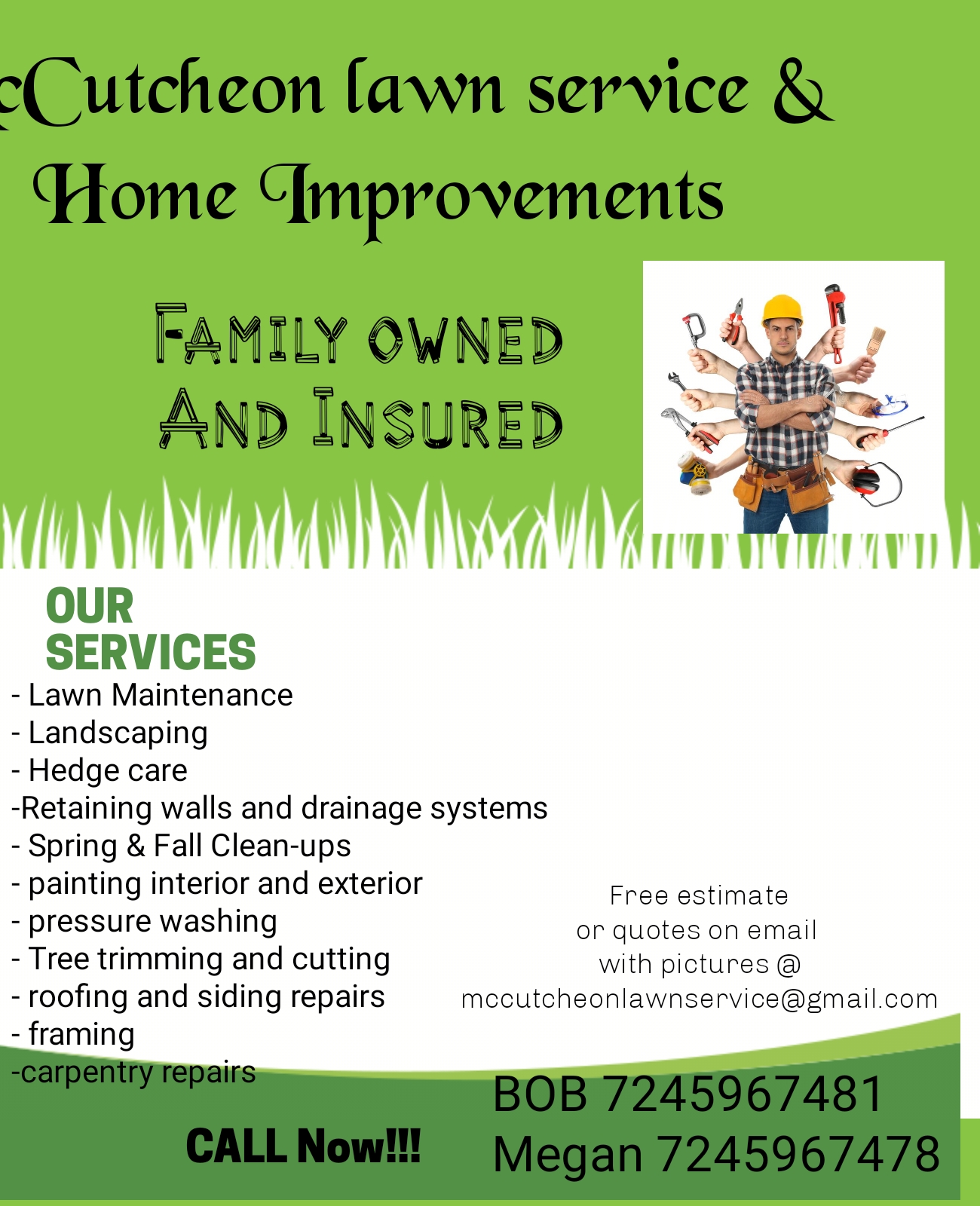 Avatar for Mccutcheon Lawn service & Home Improvement