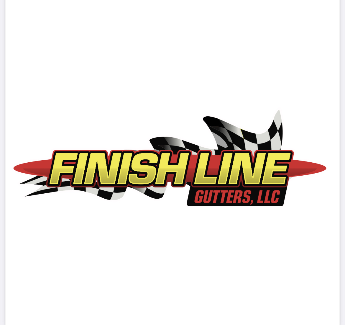 Logo for Finish Line Gutters LLC