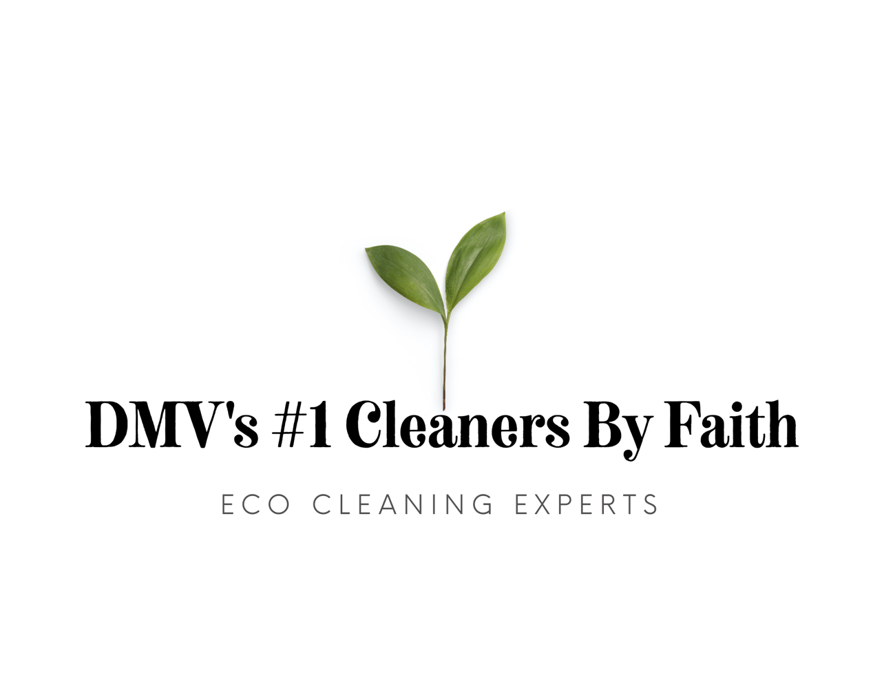 Logo for DMV’s #1 Cleaners By Faith