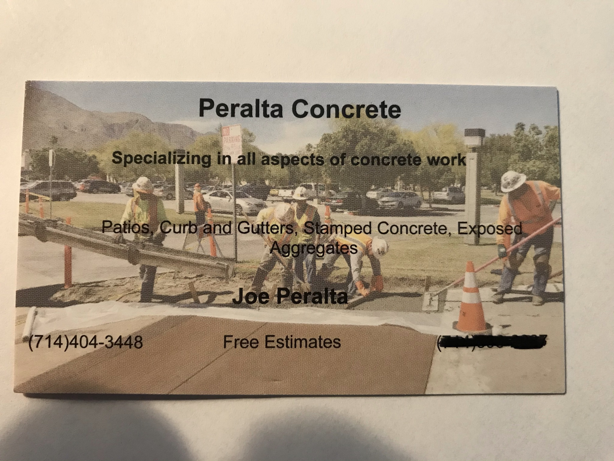 Logo for Peralta Concrete