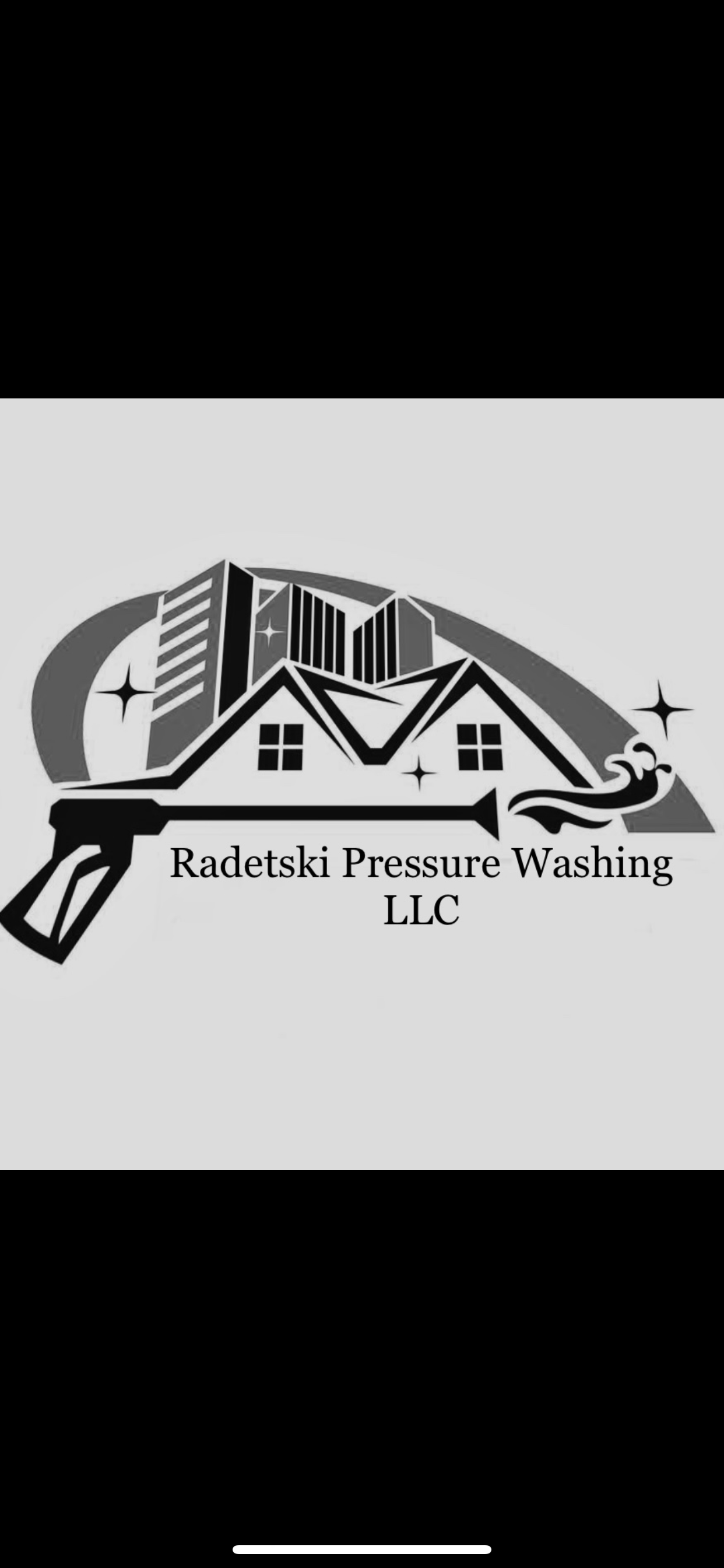 Logo for Radetski Pressure Washing LLC