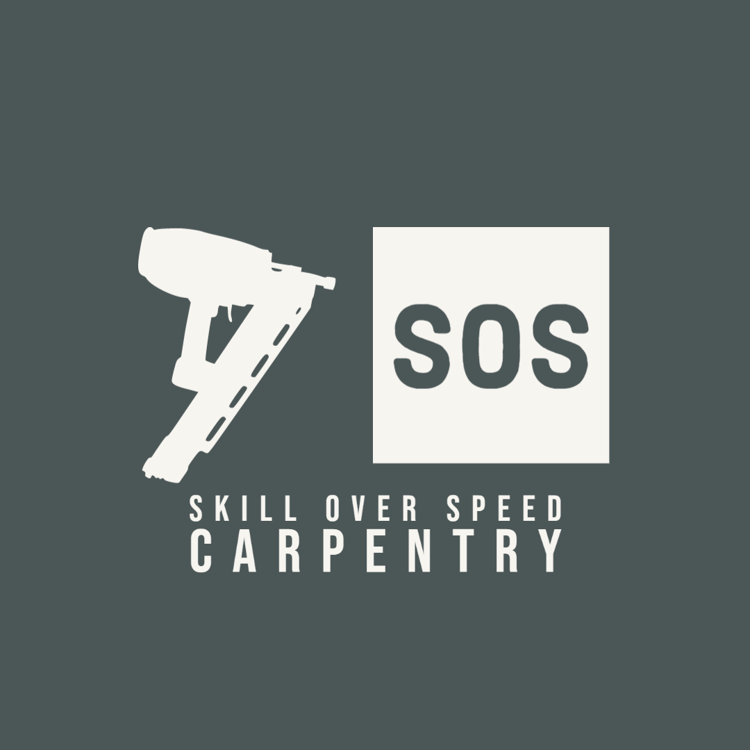Logo for Skill Over Speed Carpentry LLC