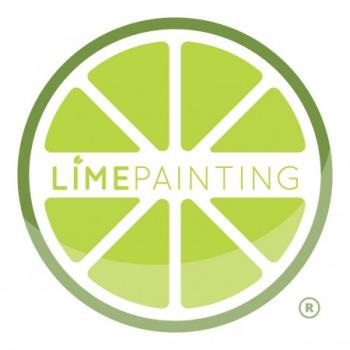 Lime Painting of Boston logo