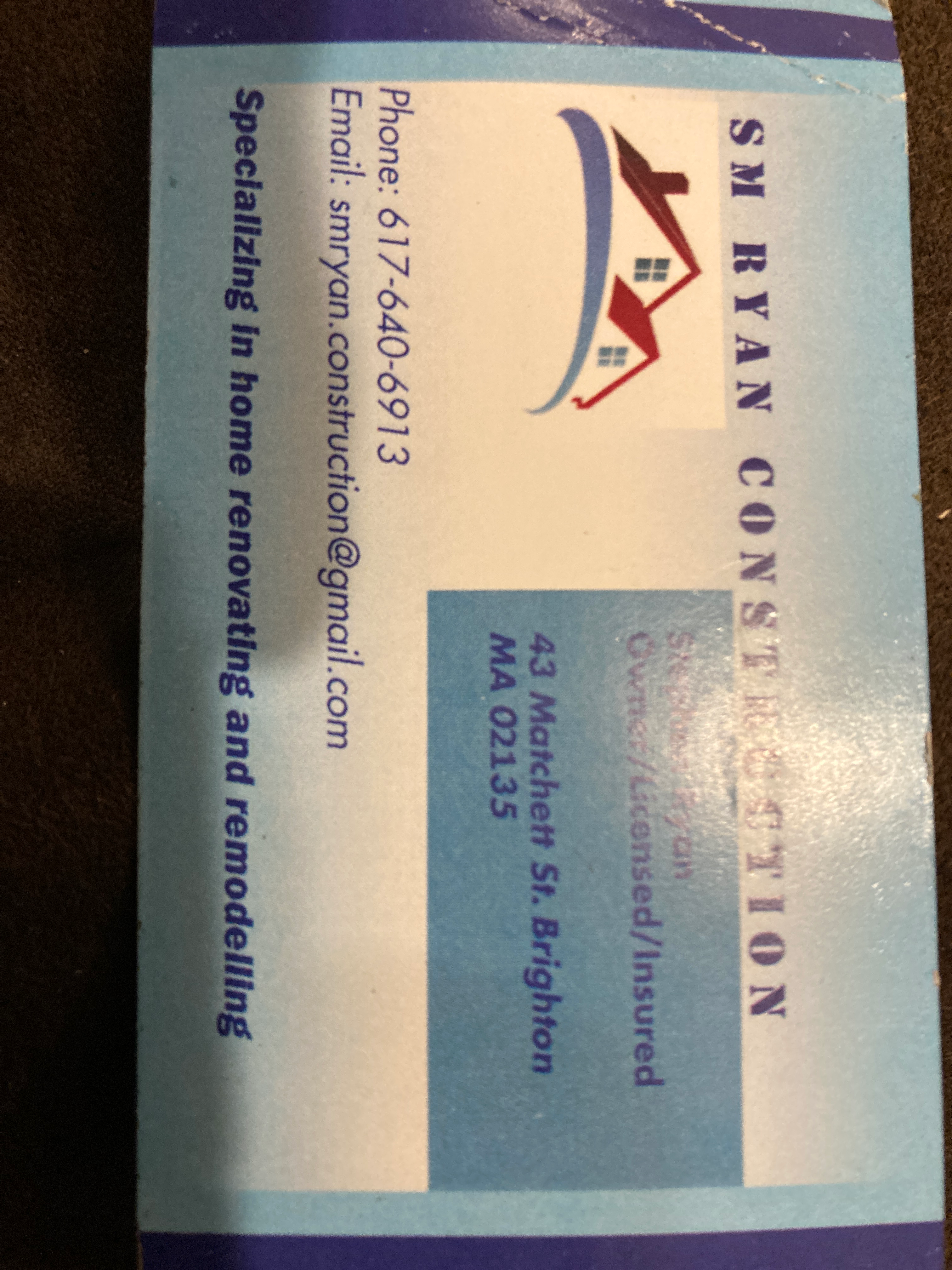 SMRyan construction logo