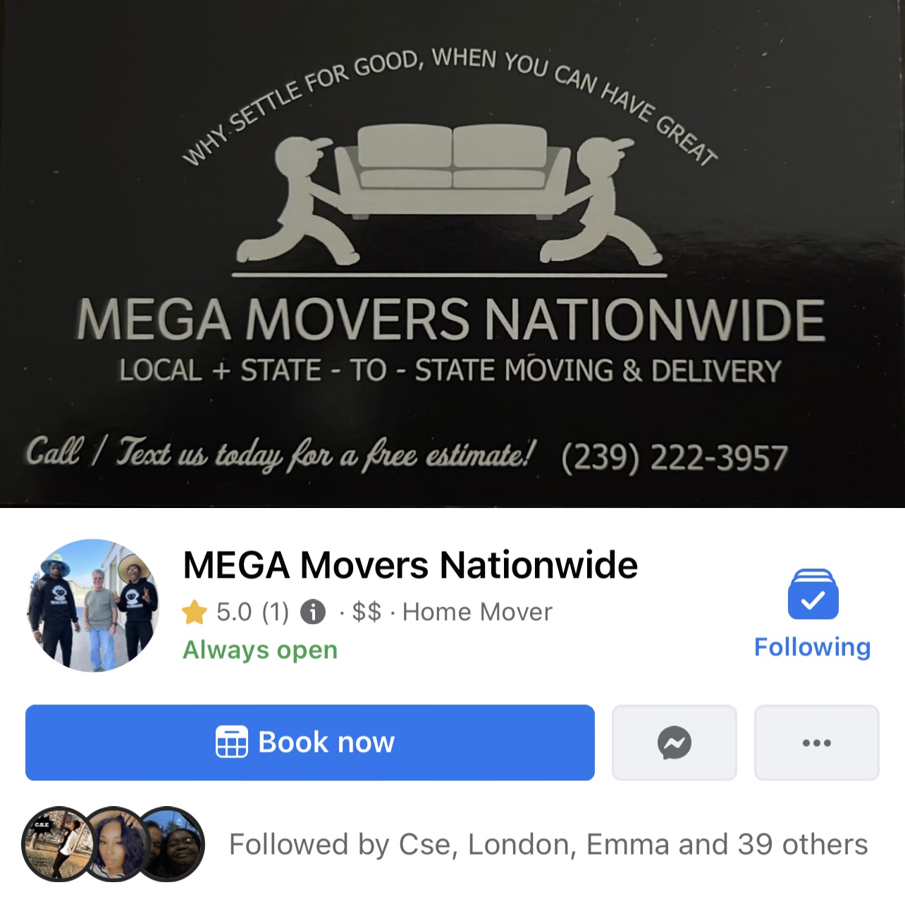 MEGA MOVERS NATIONWIDE logo