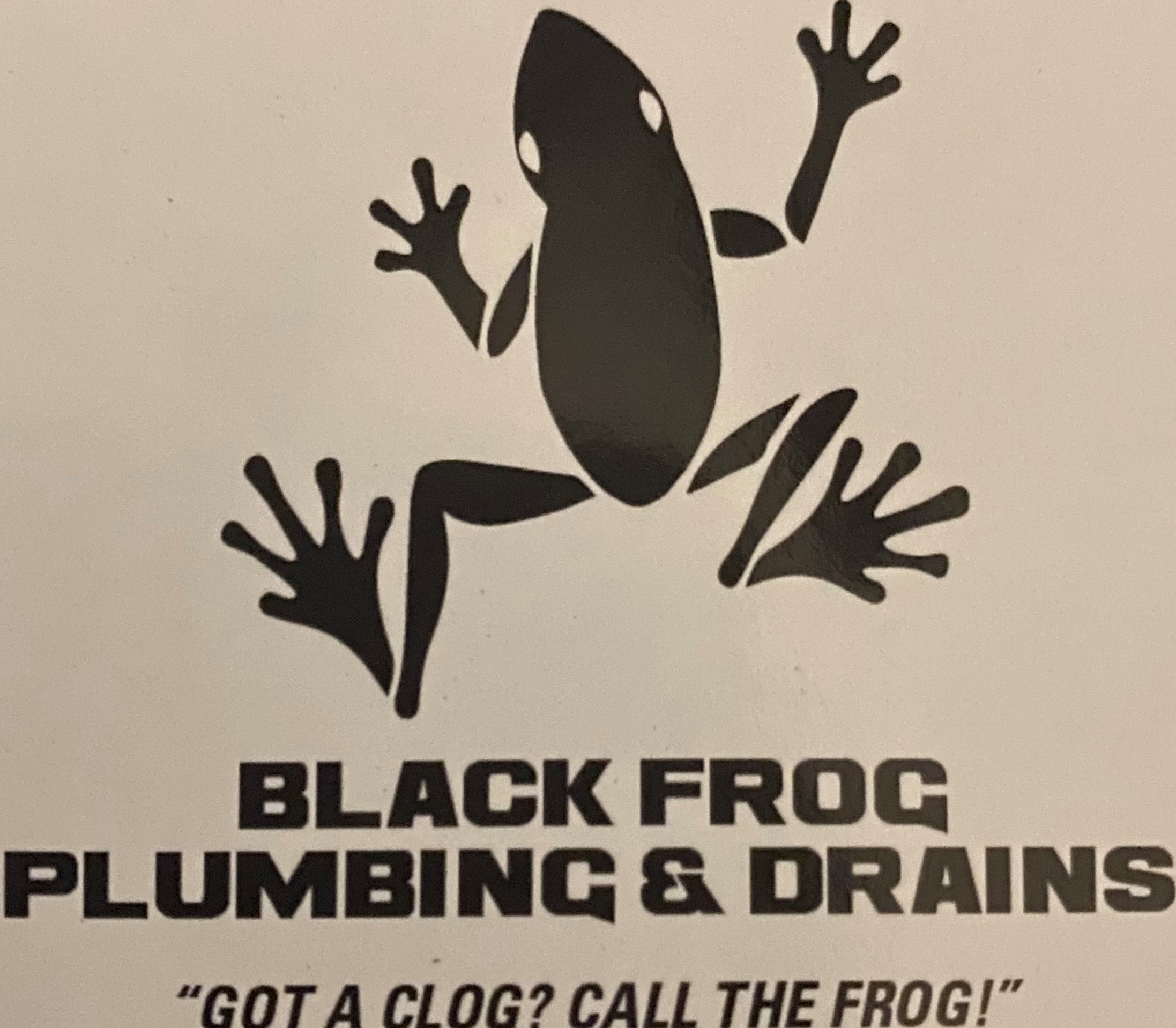 Logo for Black Frog Plumbing
