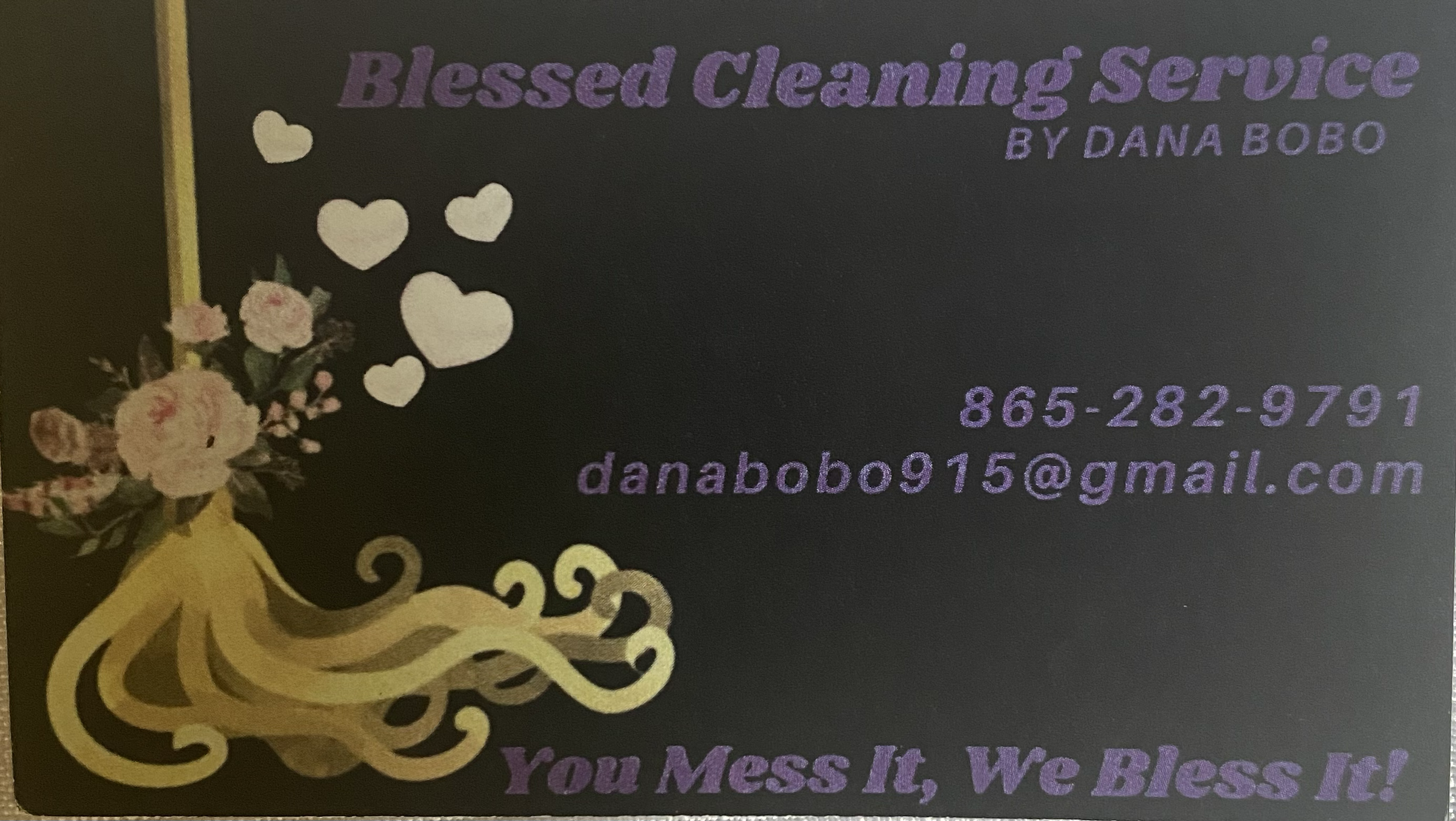 Blessed Cleaning Service by: Dana Bobo logo