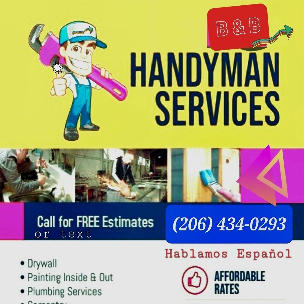 Logo for B & B Construction