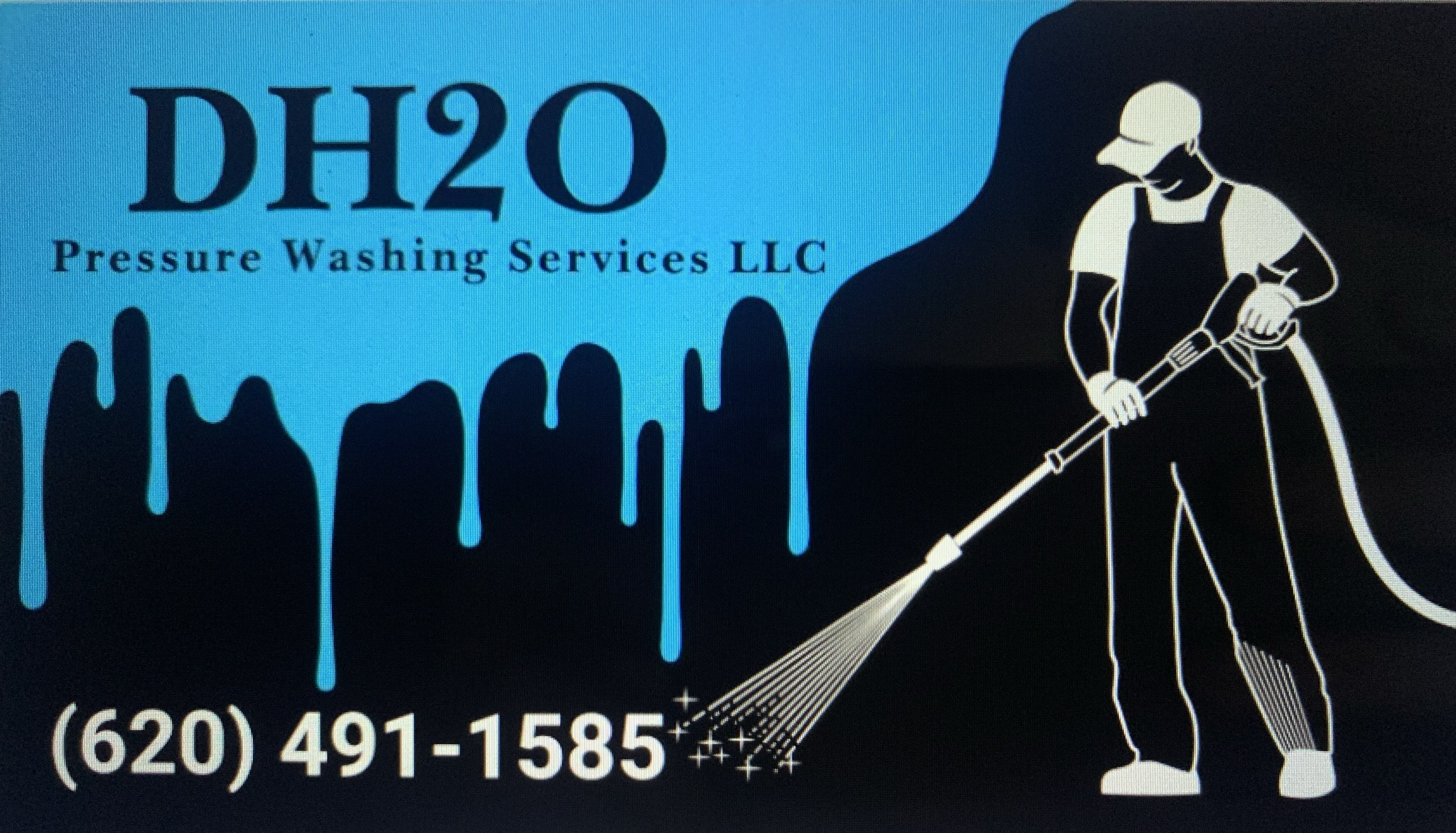 Logo for DH2O Pressure Washing Services LLC