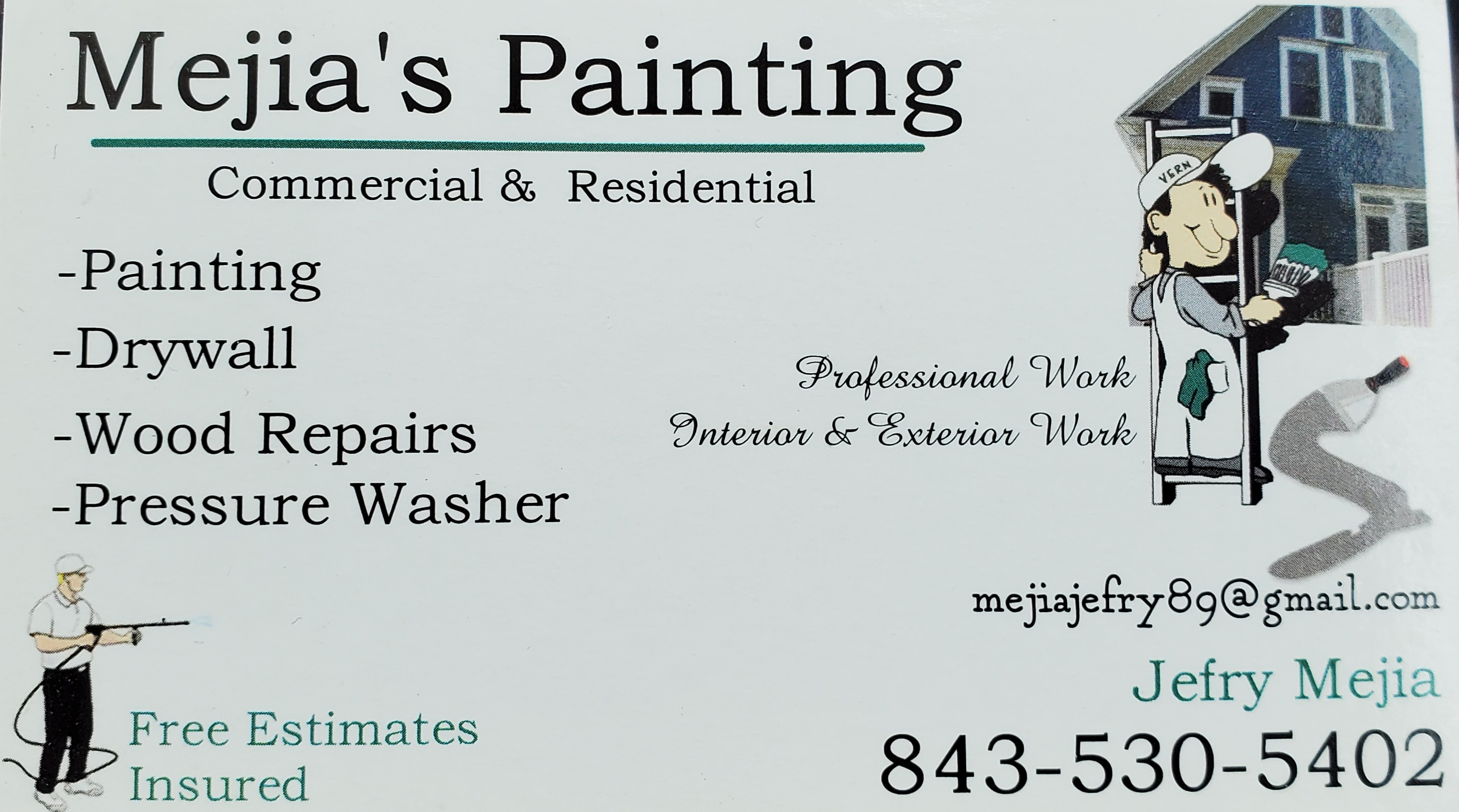 Logo for Mejia's Painting
