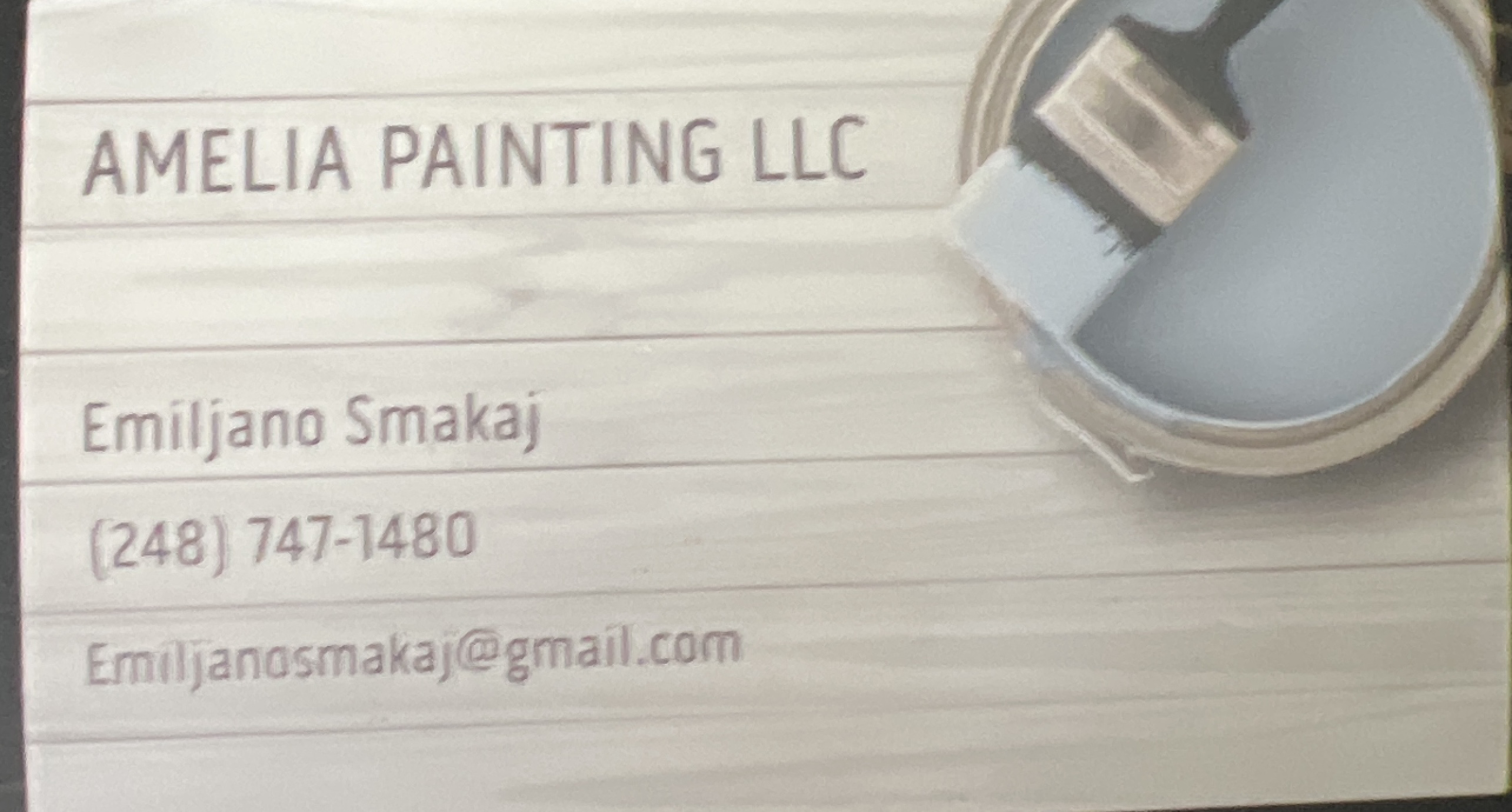 Logo for Amelia Painting LLC