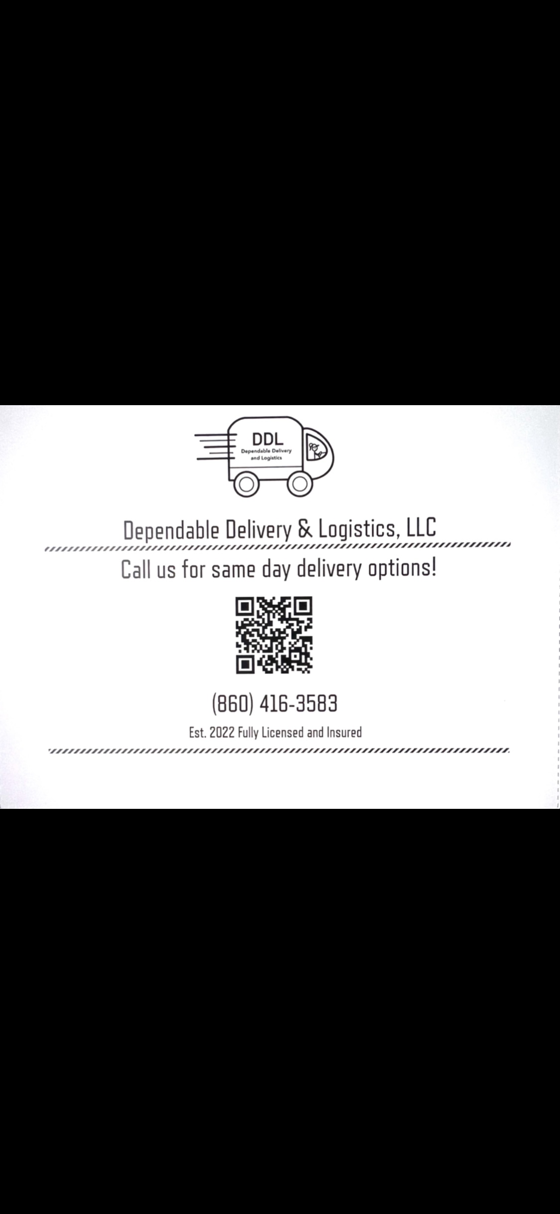 Logo for Dependable Delivery and Logistics, LLC
