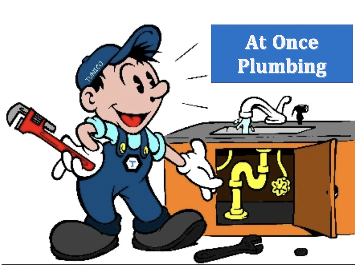 Logo for At Once Plumbing