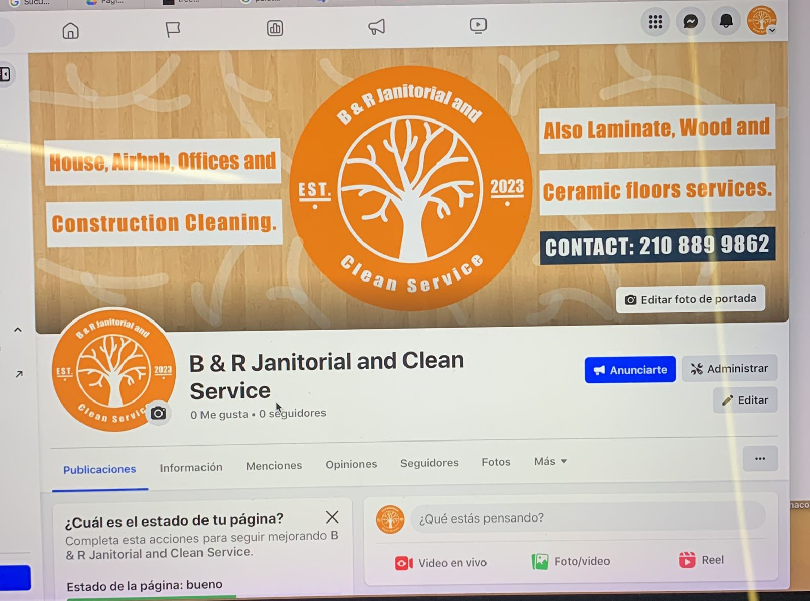 Logo for B & R Janitorial and Clean Service