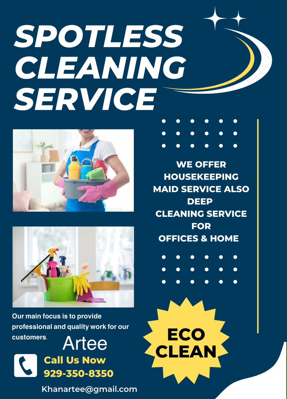 Logo for Spotless Cleaning by Artee!