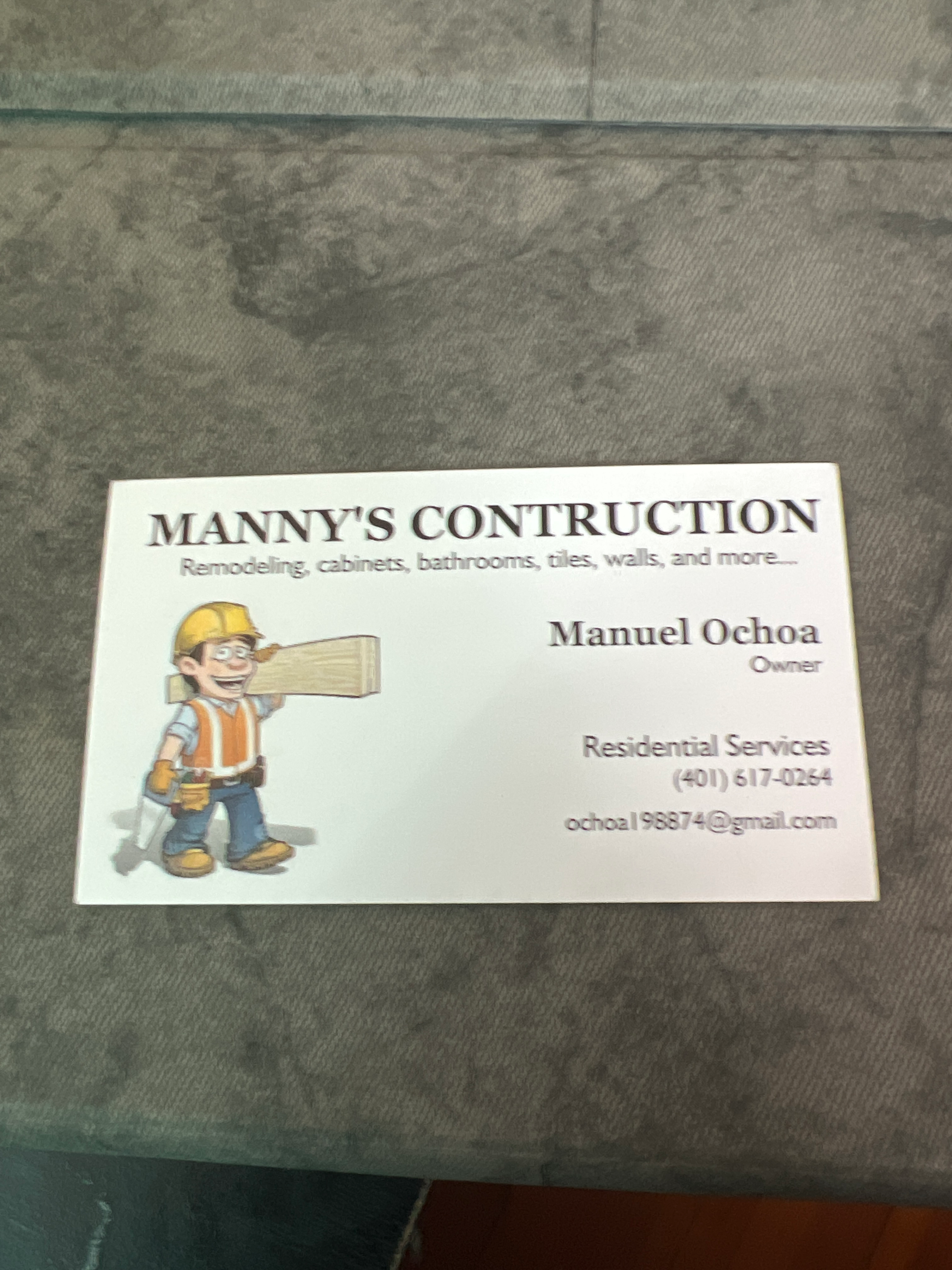 Logo for Manny's Construction
