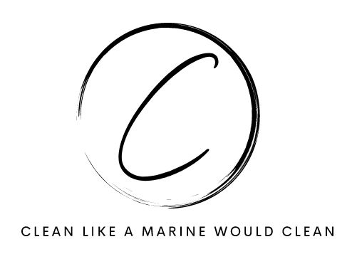 Clean like a Marine would clean logo
