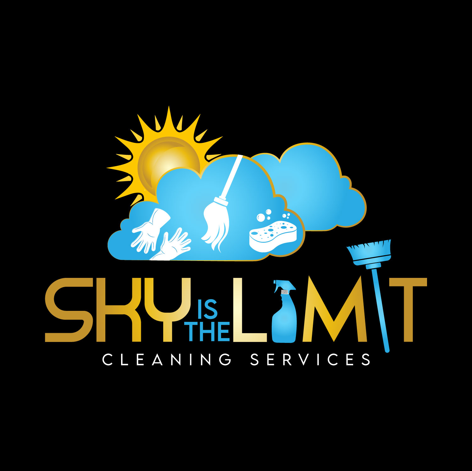 Logo for Sky Is The Limit Cleaning Services LC