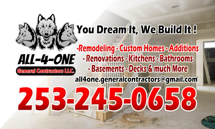All 4 One General Contractors logo