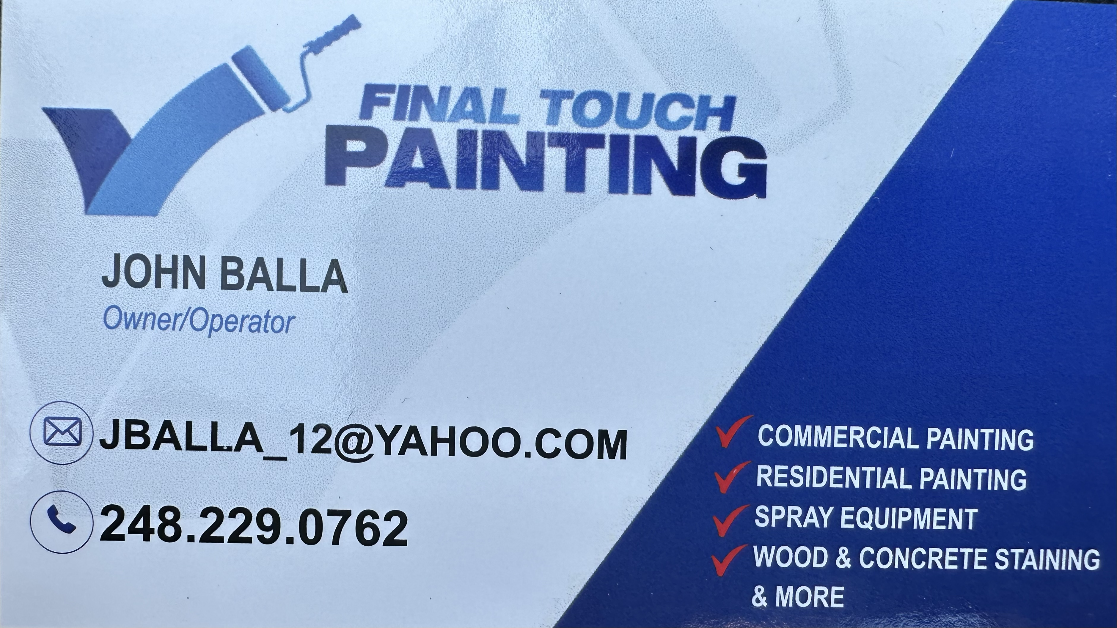 Final Touch Painting logo