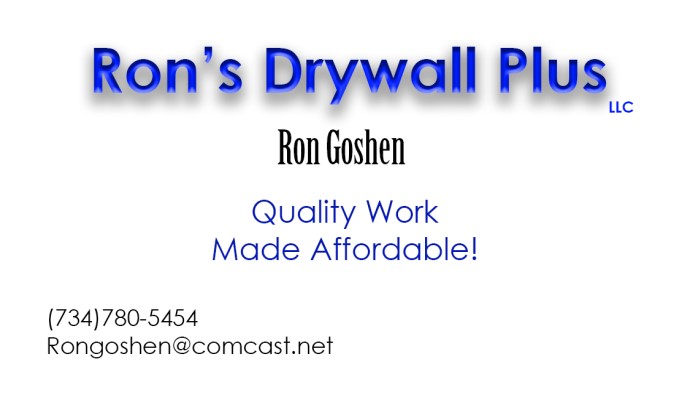 Logo for Ron's Drywall Plus, LLC