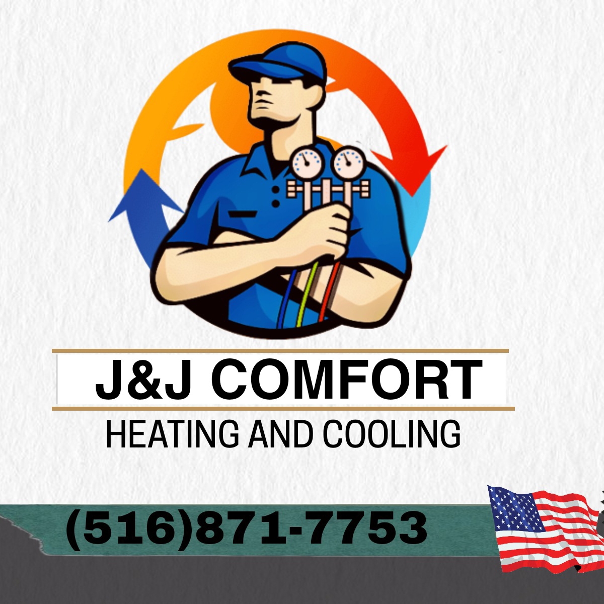 J&J Comfort Heating and Cooling logo