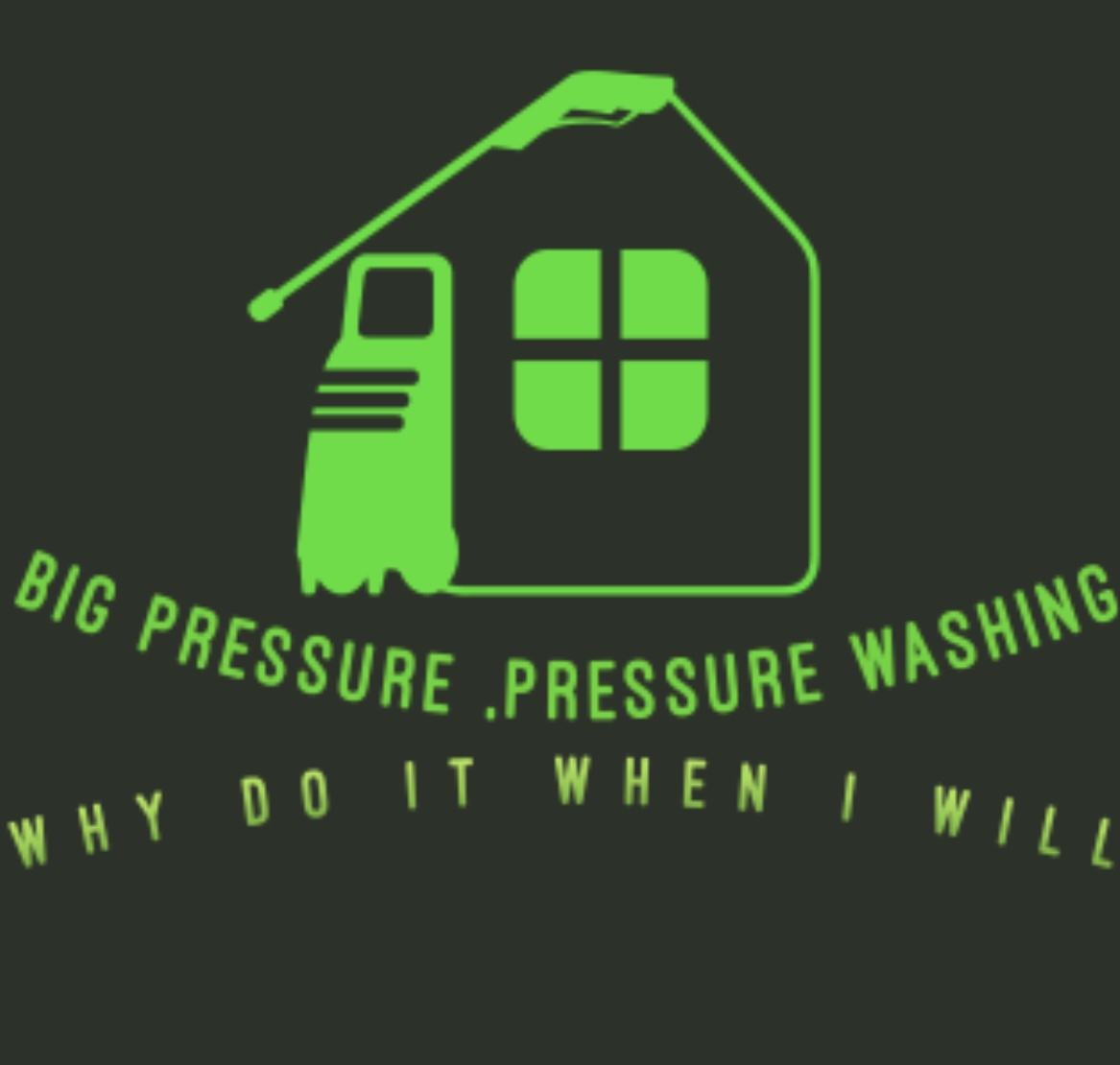 Big pressure pressure washing logo