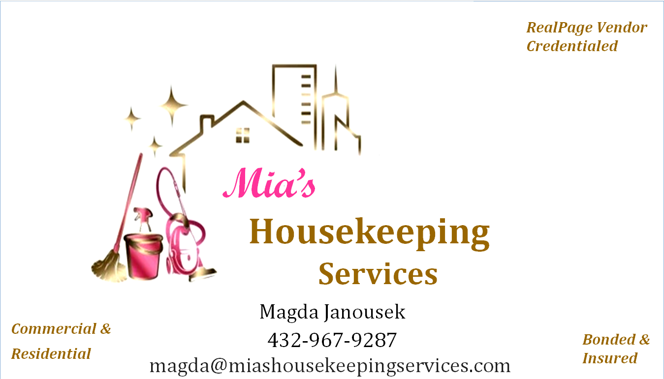 Logo for Mia's Housekeeping Service