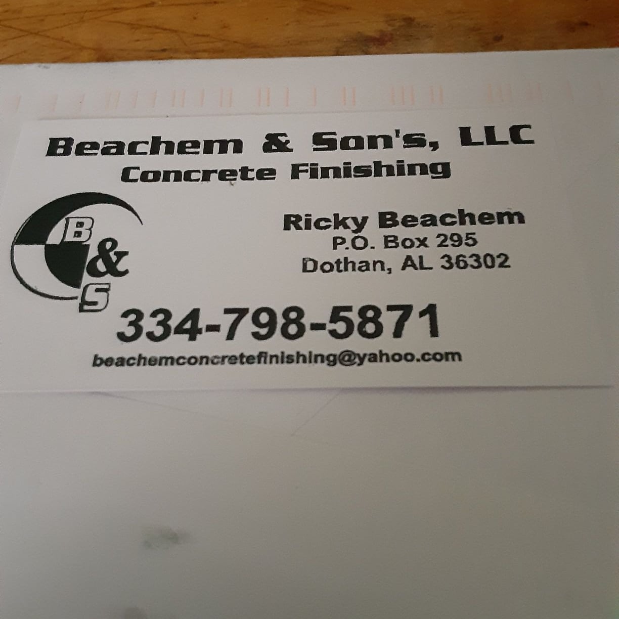 Avatar for Beachem and Sons Concrete Finishing LLC
