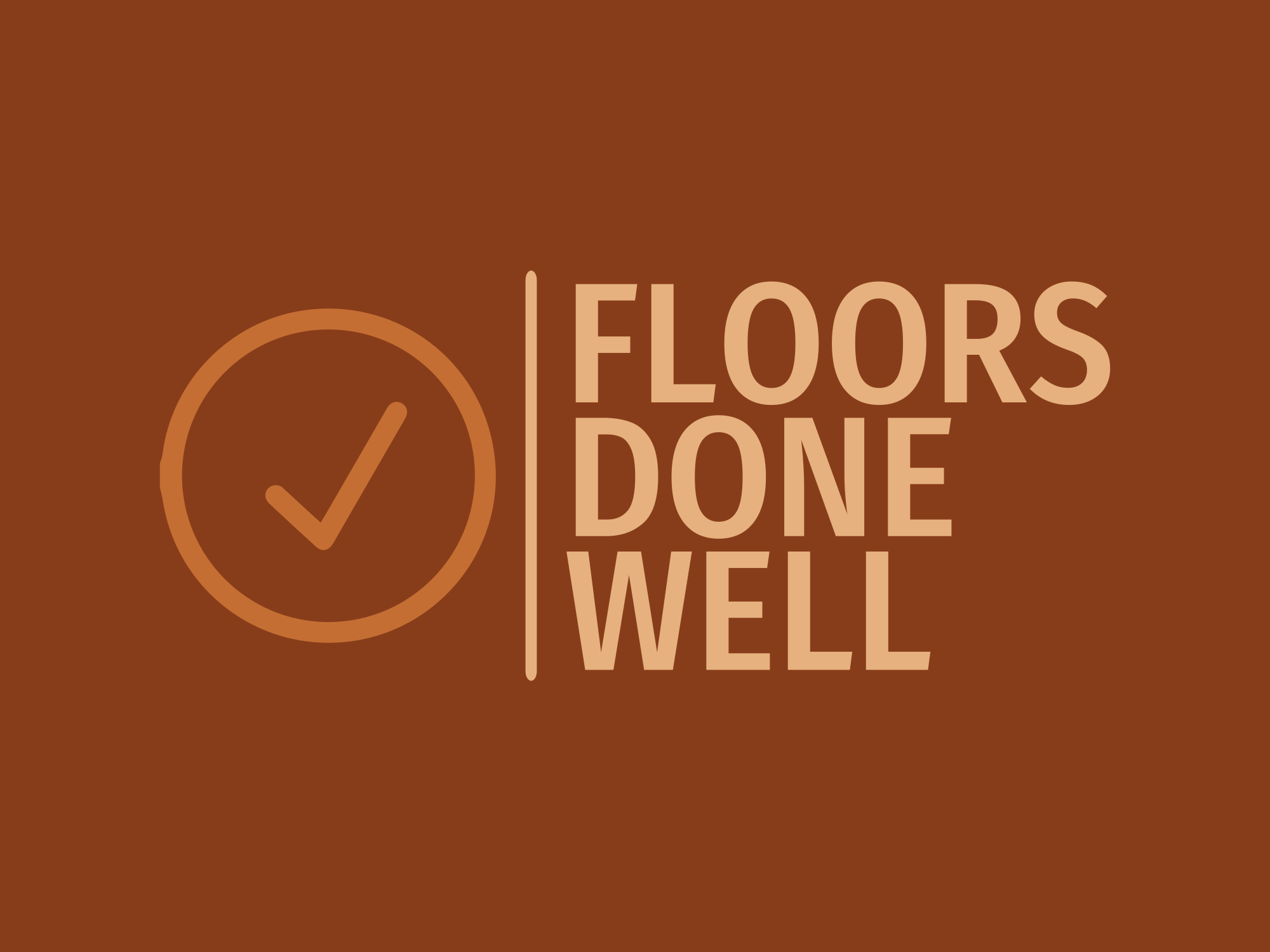 Logo for Floors Done Well