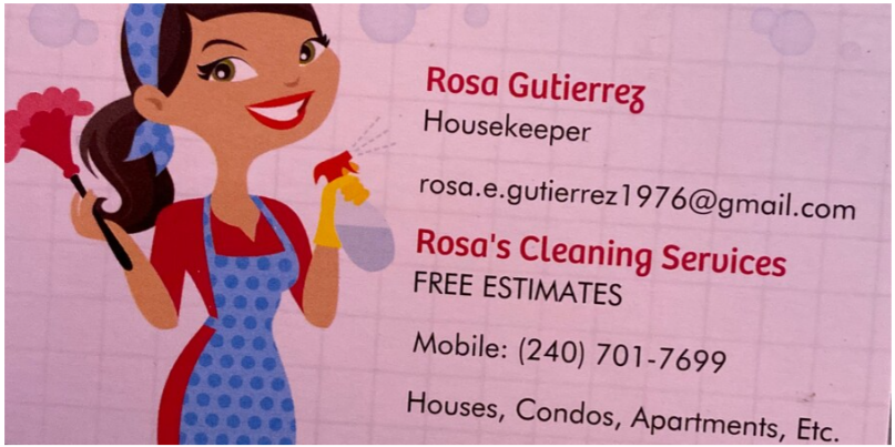 Logo for Rosa's Cleaning