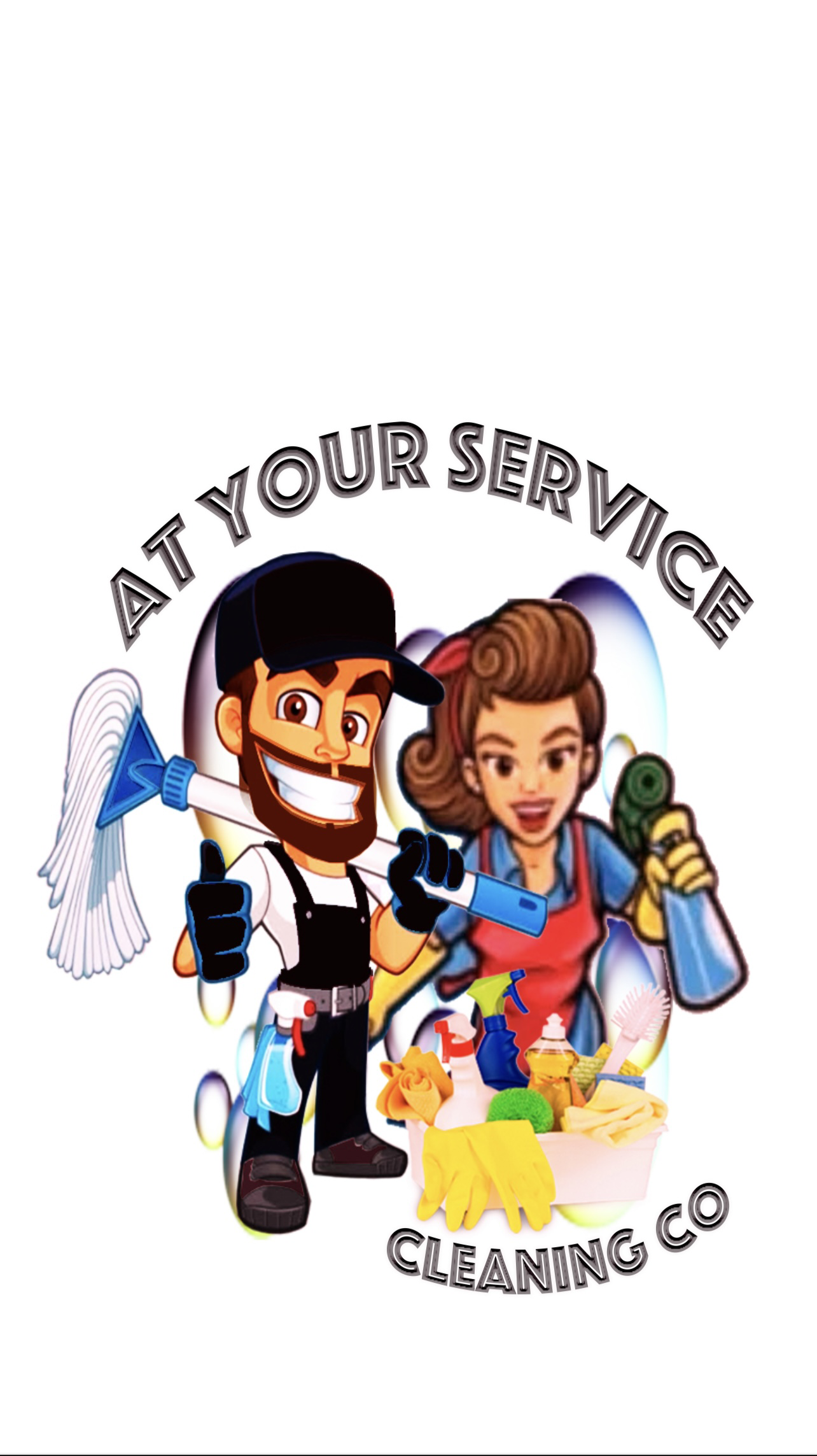 At your Service Cleaning Co logo