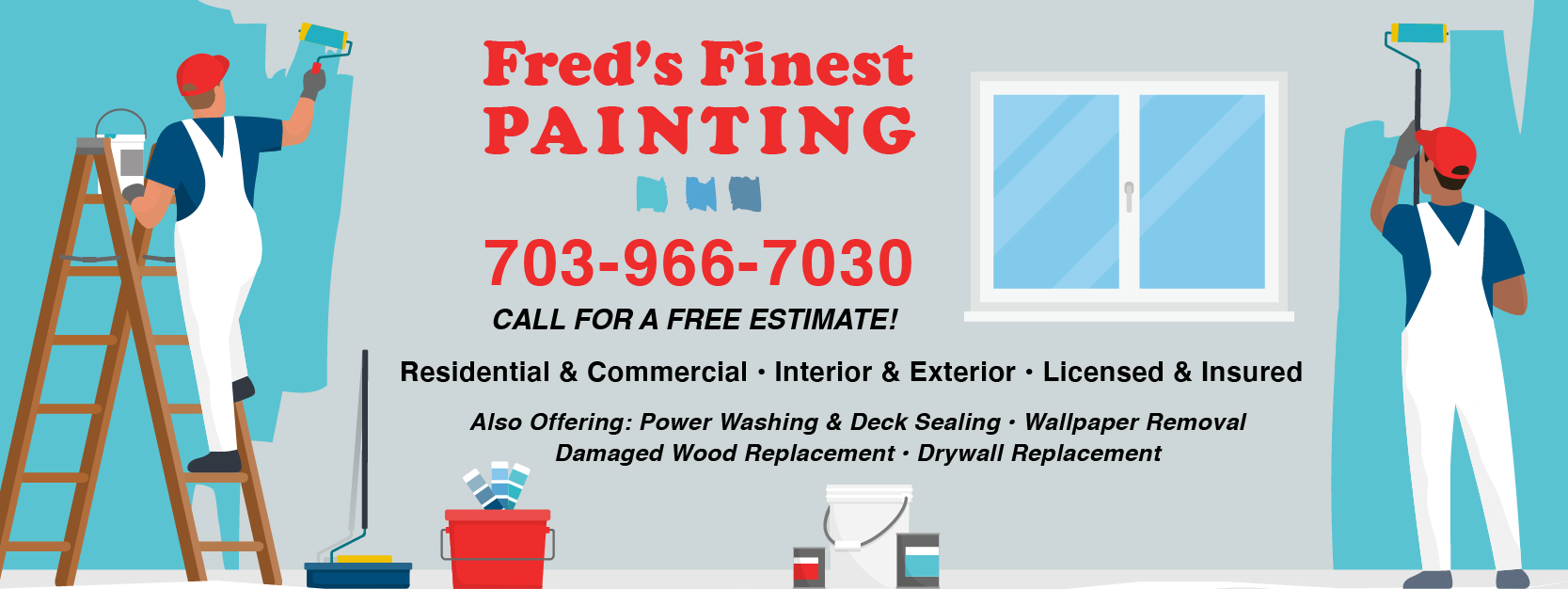 Logo for Fred's Finest Painting LLC